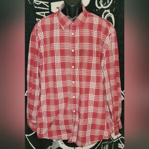 Ecko UNLTD. Button-Down Shirt-Red/White-Size 3XL